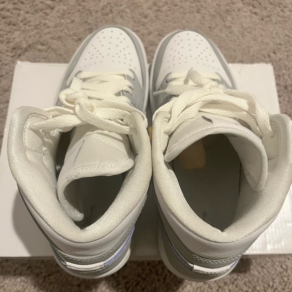 Jordan Women's Air Sneakers - White and Gray - Picture 3 of 5